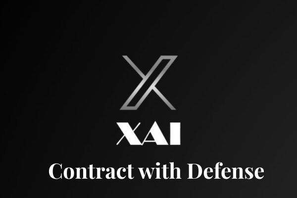 XAI contract with defense department